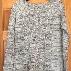 Forever 21 gray cable knit sweater